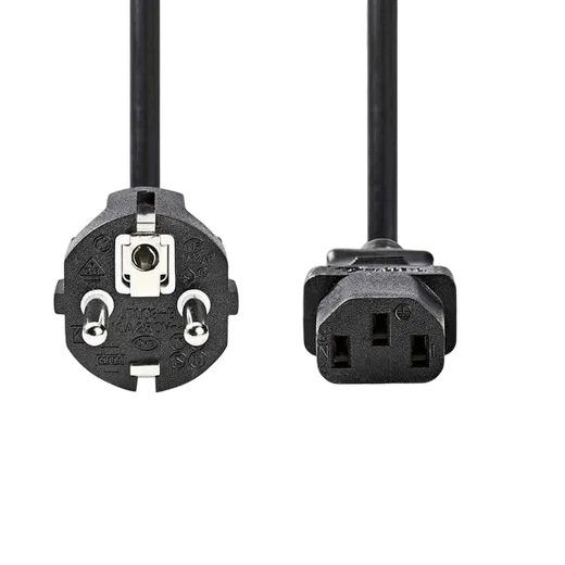 Nedis Câble prise de terre mâle/IEC-320-C13 - 2m - Noir, vue 2