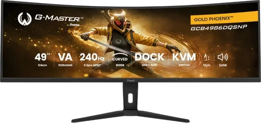 Iiyama G-Master GCB4986DQSNP-B1 - 49" CURVE DQHD 240Hz VA 0.5ms Adaptive Sync