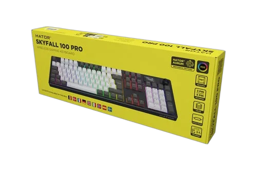 Hator Skyfall 100 Pro - Mécanique - Sans-Fil - RGB - Noir/Gris, vue 7