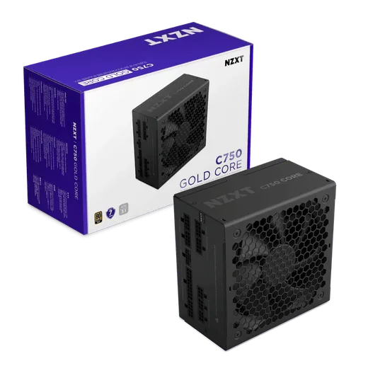NZXT ATX 750W - 80+ Gold - C750 Gold Core Noir, vue 6