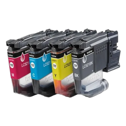 Brother DCP-J1460DW 3 en 1 + Cartouches d'encre LC521 4 couleurs, vue 9