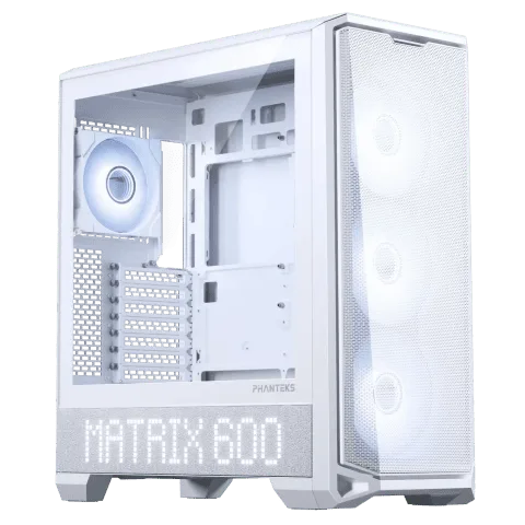 Phanteks Matrix 600 Led - Blanc, vue 4
