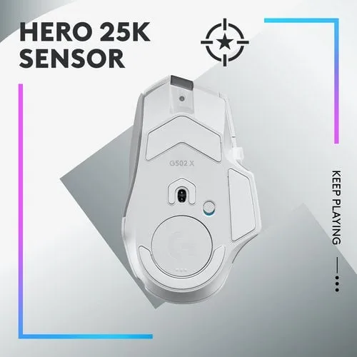 Logitech G502 X Plus - Sans-Fil - RGB - Blanc