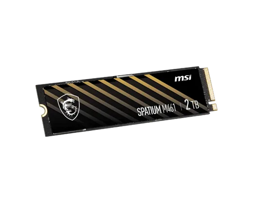 MSI Spatium M461 500Go M.2, vue 3