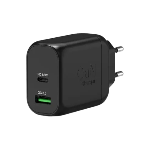 Port Chargeur mural GaN 65W - 2 ports + Câble USB-C 2m, vue 3