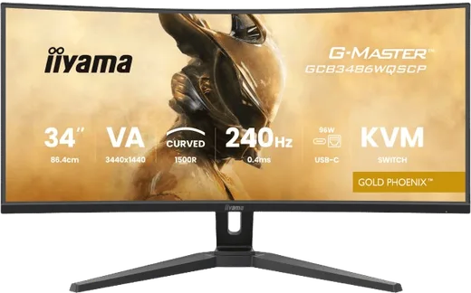 Iiyama G-MASTER GCB3486WQSCP-B1 - 34" CURVE UWQHD 240Hz VA 0.4ms HDR FreeSync Premium
