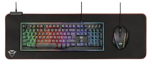 Trust Glide Flex - Noir/RGB/XXL, vue 2