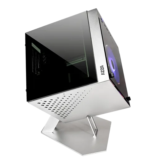 Azza Cube mini 805G silver - mT/Sans Alim/ITX, vue 2