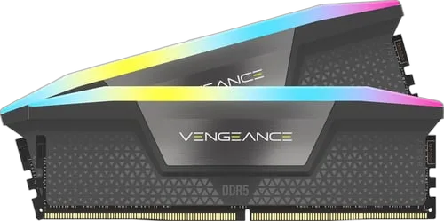 Corsair Vengeance RGB 32Go (2x16Go) DDR5 6000MHz CL 36 Gris