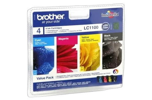 Brother Pack de 4 cartouches LC1100 BK/C/M/Y-Seconde Vie, vue 1