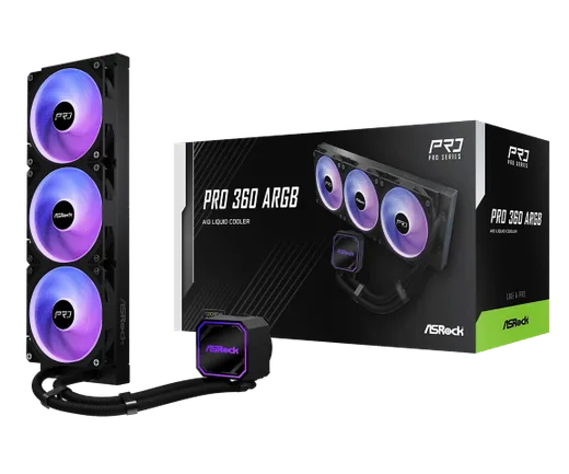ASRock PRO 360 ARGB - 360mm - Noir