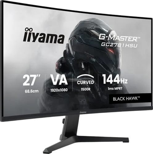 Iiyama G-Master GC2781HSU-B1 - 27" CURVE FHD 144Hz VA 1ms FreeSync, vue 2