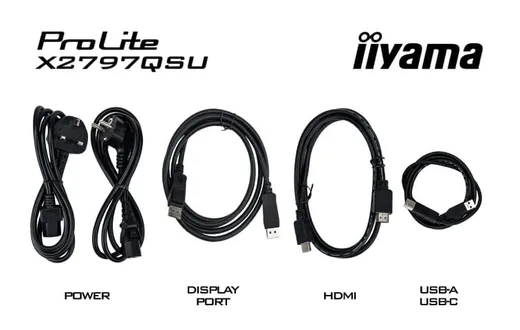 Iiyama X2797QSU-B1 - 27" QHD 75Hz IPS 1ms HP USB HUB, vue 9