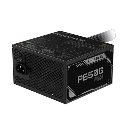 Gigabyte ATX 3.1 650W - 80+ GOLD FM - P650G PCIE 5.1, vue 3