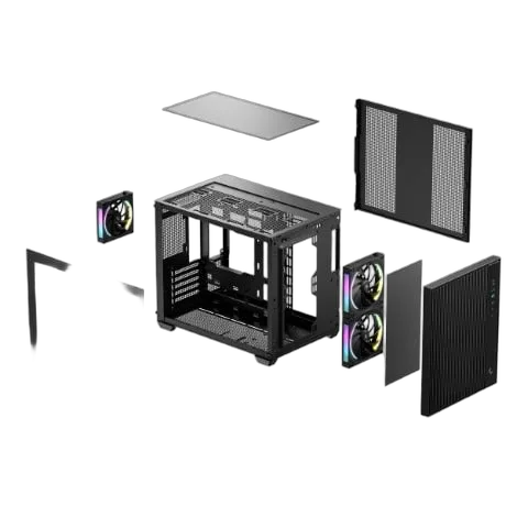 Deepcool CG330 MESH 3F Noir - MT/Sans Alim/mATX, vue 10