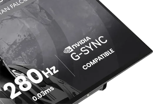Iiyama G-Master GOB2701QSC-B1 - 27" Tandem WOLED QHD 280Hz USB-C 65W Pivot Compatible G-SYNC, vue 8