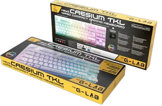 The G-LAB Keyz Caesium TKL - Membrane - Filaire - RGB - Blanc, vue 5