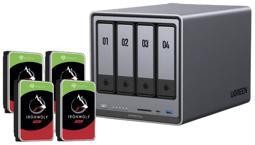 UGREEN DXP4800 Plus - 4 Baies avec 4 disques de 8To