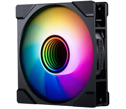 Phanteks M25 Gen2 PWM Noir Reverse Blade (3x120mm) D-RGB, vue 2