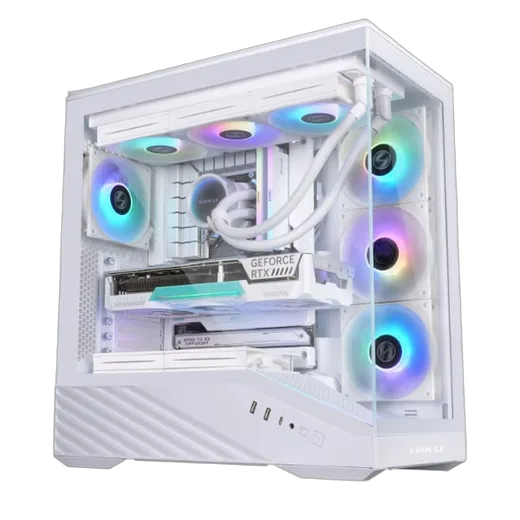 Lian-Li Vector V100 RGB Blanc - MT/Sans Alim/E-ATX, vue 5