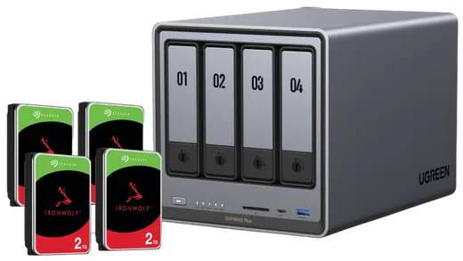 UGREEN DXP4800 Plus - 4 Baies avec 4 disques de 2To