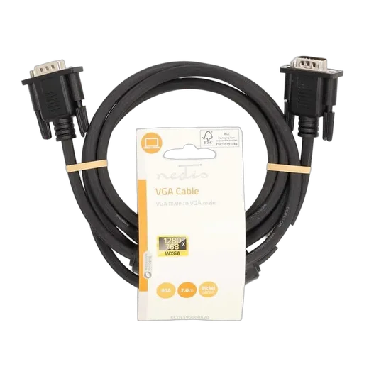 Nedis Câble VGA mâle/mâle - 2m - Noir, vue 2