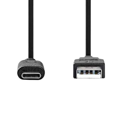 Nedis Câble USB-A vers USB-C mâle/mâle - 60W - 1m - Noir, vue 2