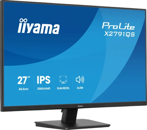 Iiyama Prolite X2791QS-B1 - 27" QHD 75Hz IPS 1ms Adaptive Sync, vue 2