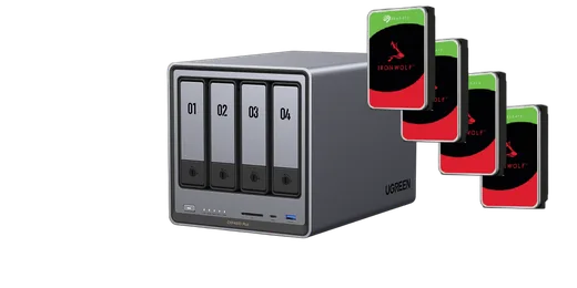 UGREEN DXP4800 Plus - 4 Baies avec 4 disques 6To IronWolf