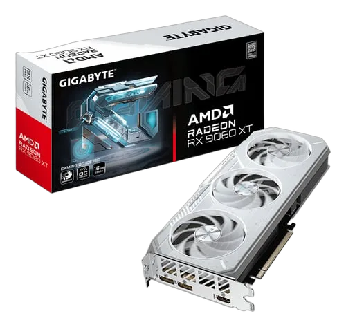 Gigabyte Radeon 9060 XT GAMING OC Ice 16Go V1 Blanc