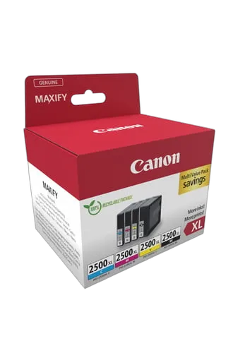 Canon Multipack Noir + Couleurs*3 - PGI-2500XL BK/C/M/Y MULTI, vue 2