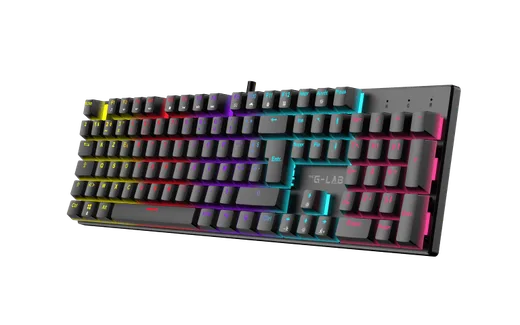 The G-LAB Keyz Radium - Full-Size - Membrane - Filaire - RGB - Noir, vue 2
