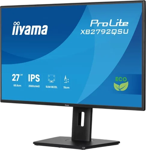 Iiyama Prolite XB2792QSU-B1 - 27" QHD 120Hz IPS 3ms Pivot Adaptive Sync FreeSync, vue 4