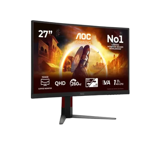 AOC G4 CQ27G4Z2 - 27" CURVE QHD 260Hz Fast-VA 1ms HDR, vue 2