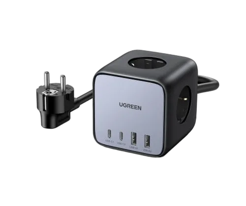 UGREEN Station de charge cube 7 ports - 65W - Noir/Gris