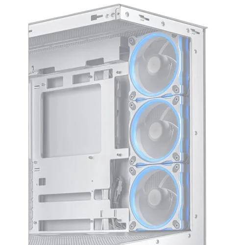 Asus Prime A31 PLUS TG ARGB Blanc - MT/Sans Alim/ATX, vue 7
