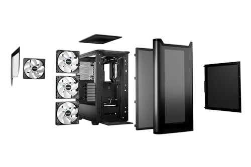 be quiet! Pure Base 501 DX Noir - MT/Sans Alim/ATX, vue 3