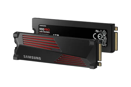 Samsung 990 PRO Dissipateur 1To M.2, vue 3