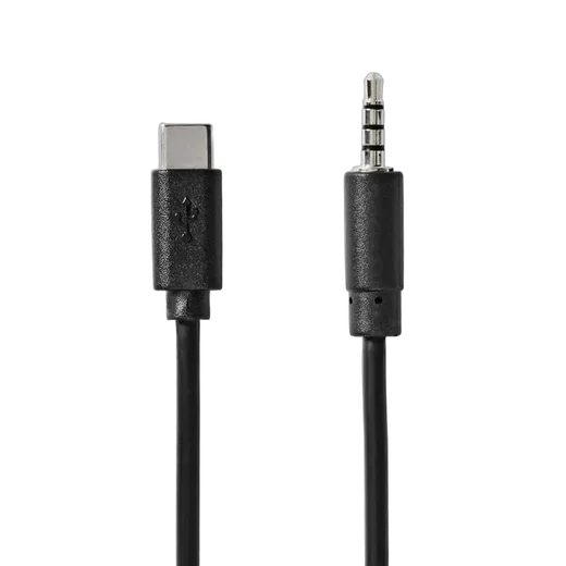 Nedis Câble USB-C vers Jack 3.5mm mâle/mâle - 1m - Noir, vue 3