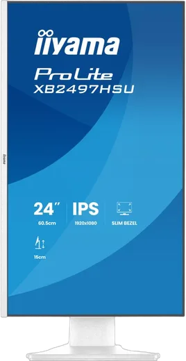 Iiyama XB2497HSU-W1 - 23.8" FHD 120Hz IPS Pivot HP Blanc, vue 3