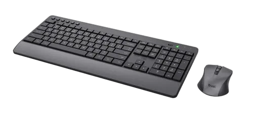 Trust Trezo - Clavier/Souris/Noir/Sans fil, vue 4