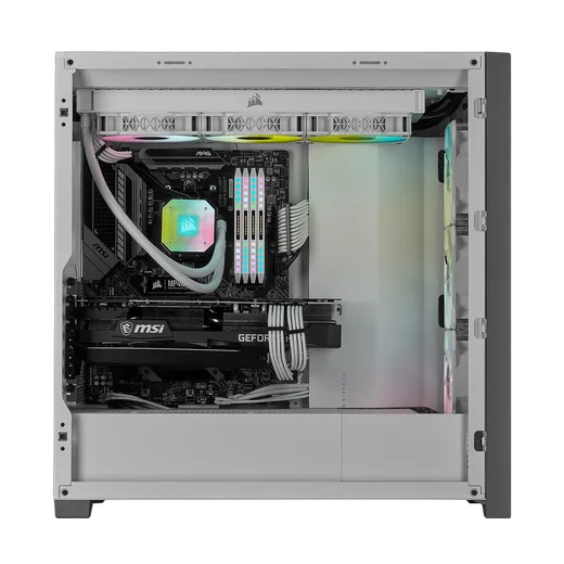 Corsair iCUE 5000X RGB Tempered Glass - White