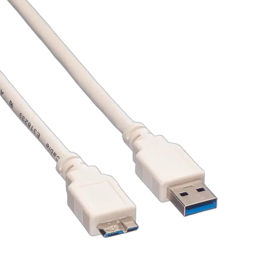 VALUE Câble USB 3.2 Gen1 - Micro USB 3 - 0.8m, vue 2