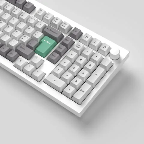 Keychron Set de touches - White Mint - Complet/ISO-FR/PBT, vue 4