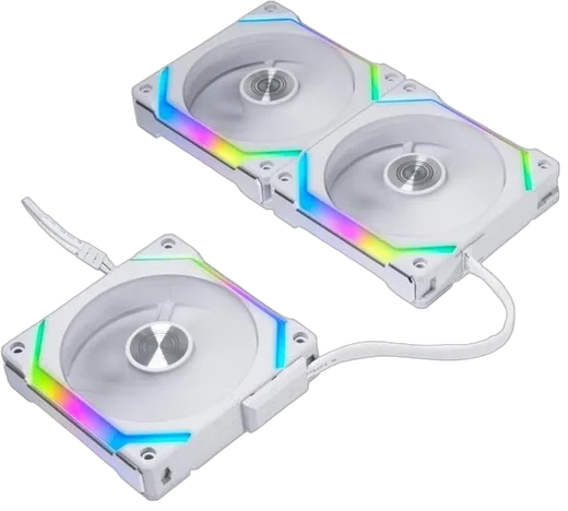 Lian-Li UNI FAN SL120 V2 RGB - Blanc - Pack de 3, vue 7