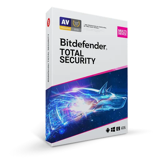 Bitdefender Total Security Multi-Device - 2 Ans / 10 App., vue 1