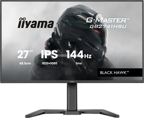 Iiyama G-Master GB2741HSU-B1 - 27" FHD 144Hz IPS 1ms Pivot Adaptive Sync FreeSync