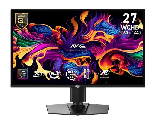 MSI MAG 274QP QD-OLED X24 - 26.5" QD-OLED QHD 240Hz Pivot G-Sync-Seconde Vie