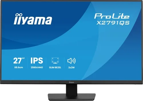 Iiyama Prolite X2791QS-B1 - 27" QHD 75Hz IPS 1ms Adaptive Sync