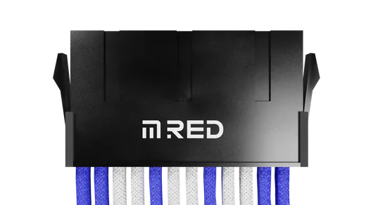 M.RED Kit extension 7 Câbles tressés Ultimate - Blanc Bleu